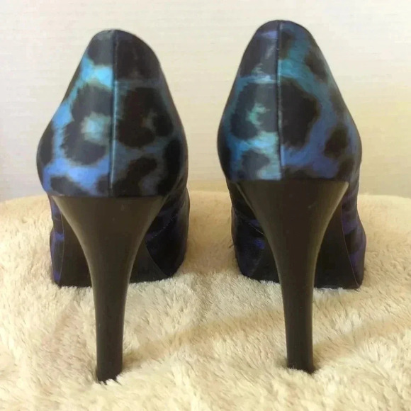 Carlos Santana Ombré Ble Leopard print platforms - Picture 5 of 9